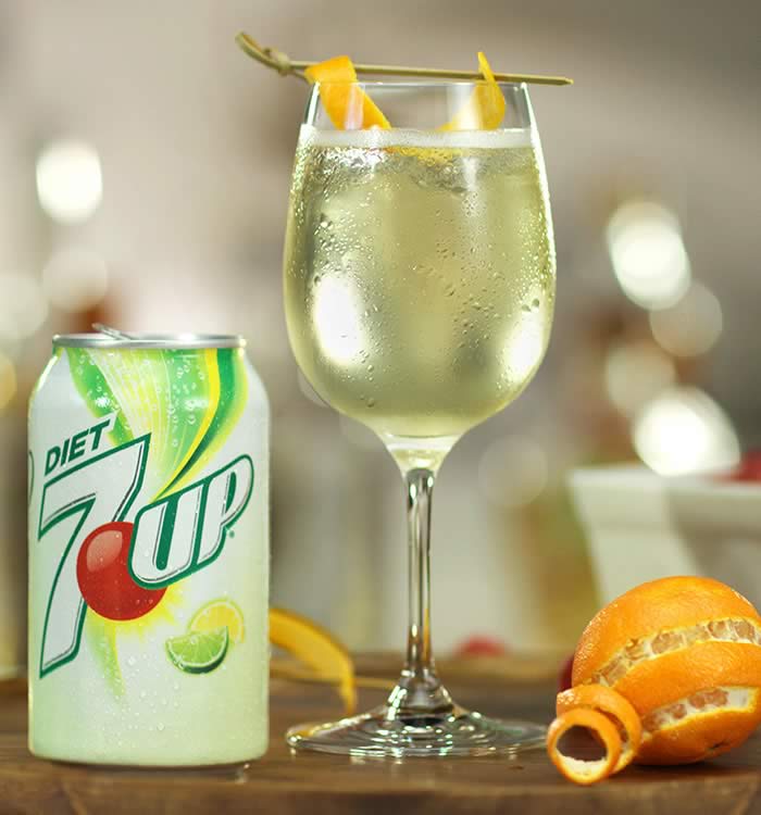 nitrógeno silencio Contador Receta de Vino Blanco con Soda | 7UP®